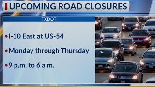 Construction Closures: July 8-11, 2019