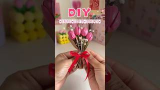 Diy Pista Shells Tulip Flower Bouquet Cute Gift Ideas