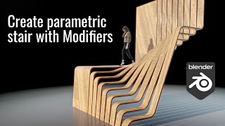 Parametric Stairs in Blender #blenderarchitecture