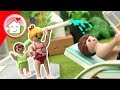 Playmobil Film Familie Hauser - Wasserspiele - Anna und Lena gegen Papa - Video für Kinder