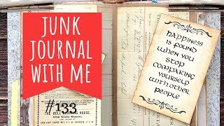 Junk Journal with me #133 - How to Include letters/Working with Freebees/Memory Keeping