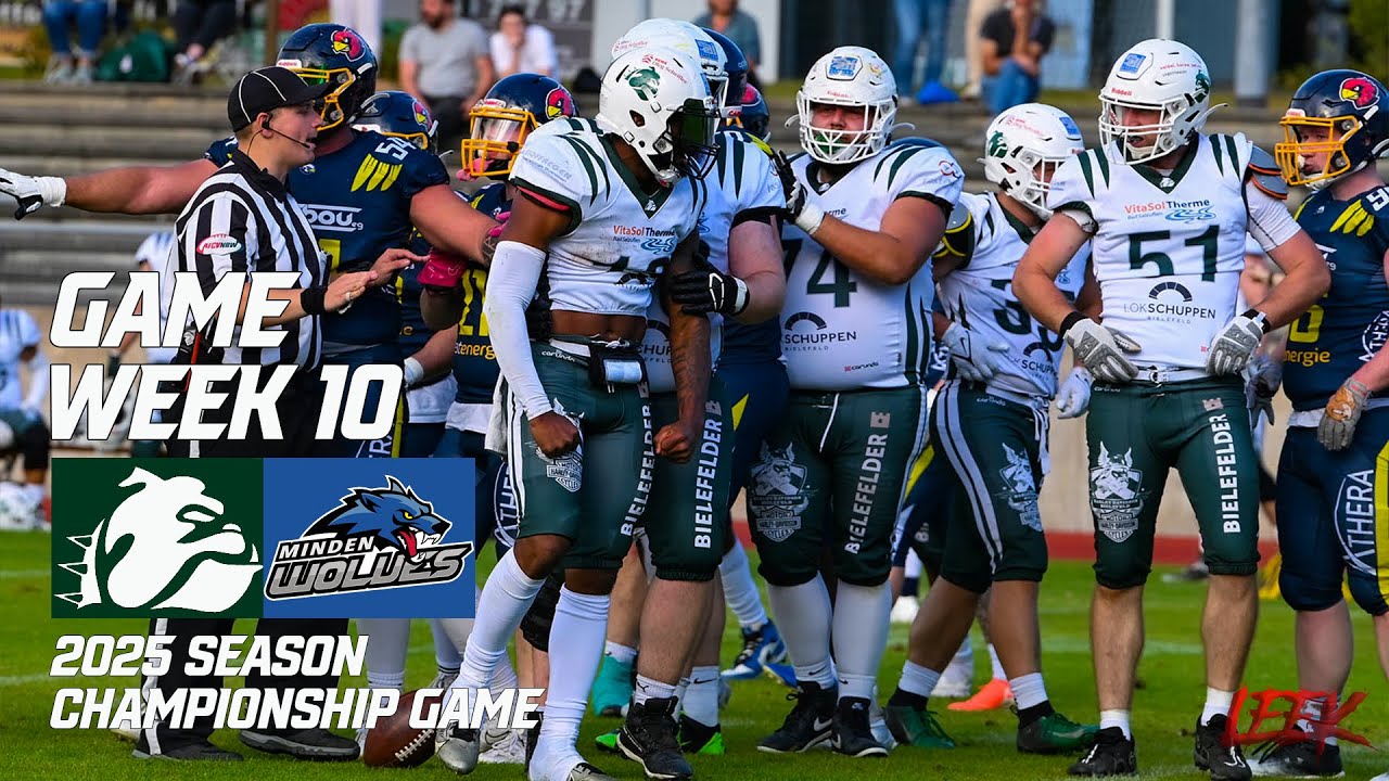 Bielefeld Bulldogs vs Minden Wolves | Region West Championship LIVE 🏈🔥