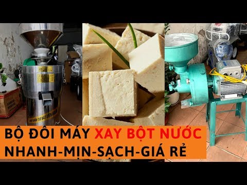 Video Máy Xay Bột Nước Tự Vắt Liên Hoàn - youtube
