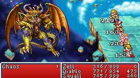 Final Fantasy 1 Dawn Of Souls Final Battle Chaos boss
