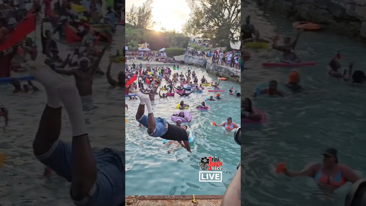 Bunji Garlin takes the dive at WAVES 2025!! 🇧🇲 Carnival in Bermuda