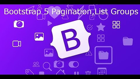 Bootstrap 5 Pagination | List Groups | BS5 Examples | BS5 Tutorials | WebTechTutorHub