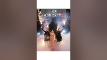 TOP 5 BRIDE ENTRY IDEAS #youtubeshorts #trending #wedding #bridal #entry #ideas #bridetobe #love