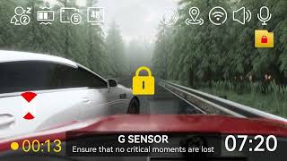 REDTIGER A4 Dash Camera Front and Rear 4k Dash Cam Drive Recorder f screenshot 2