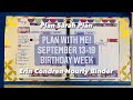 Plan With Me! | September 13-19 | Birthday Week in my Erin Condren Hourly Binder