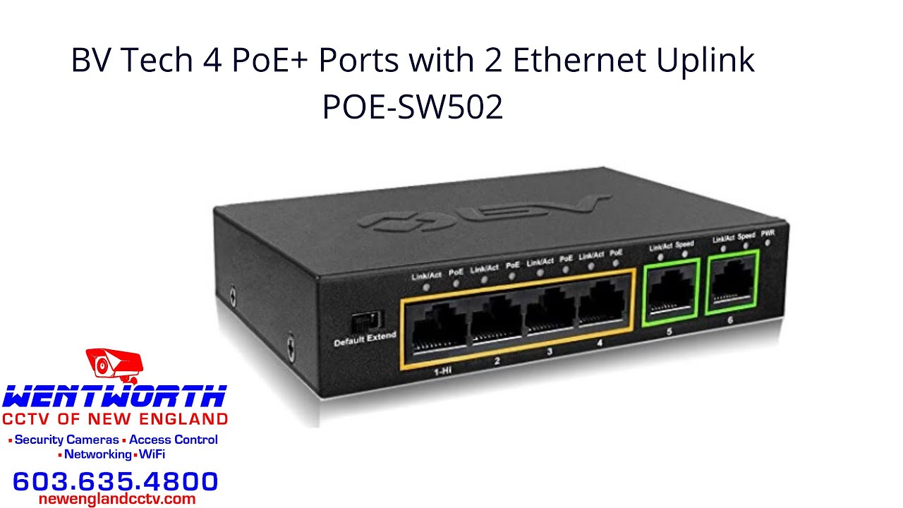 POE-0402M || Switch, Uplink Ports, 4 Port PoE