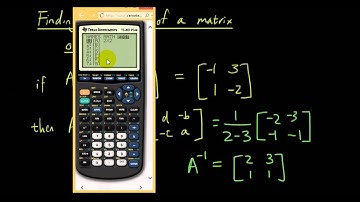 Matrices lesson 6 part 2 - Find the inverse of matrix on TI-83