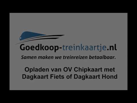 Opladen van OV Chipkaart Dagkaart Fiets of Dagkaart Hond