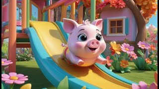 This Little Piggy Orchard Playground Run | English Nursery Rhyme | Kids Songs | Baby Music