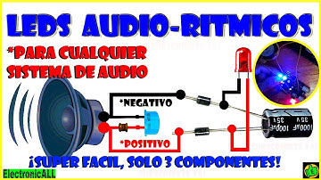 como hacer Luces LED Audioritmicas para cualquier sistema de audio ¡Super Fácil y Rápido!