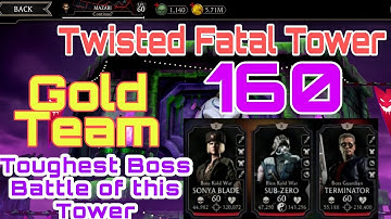 Twisted Tower Fatal 160 with Gold Team| My worst gameplay Sorry 😔