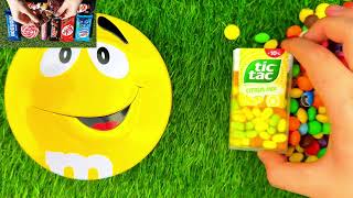 Sweet Chocolate Asmr Pouring Rainbow Candy With Lollipops