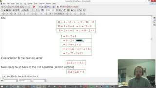 Finding all solutions to a linear Diophantine equation