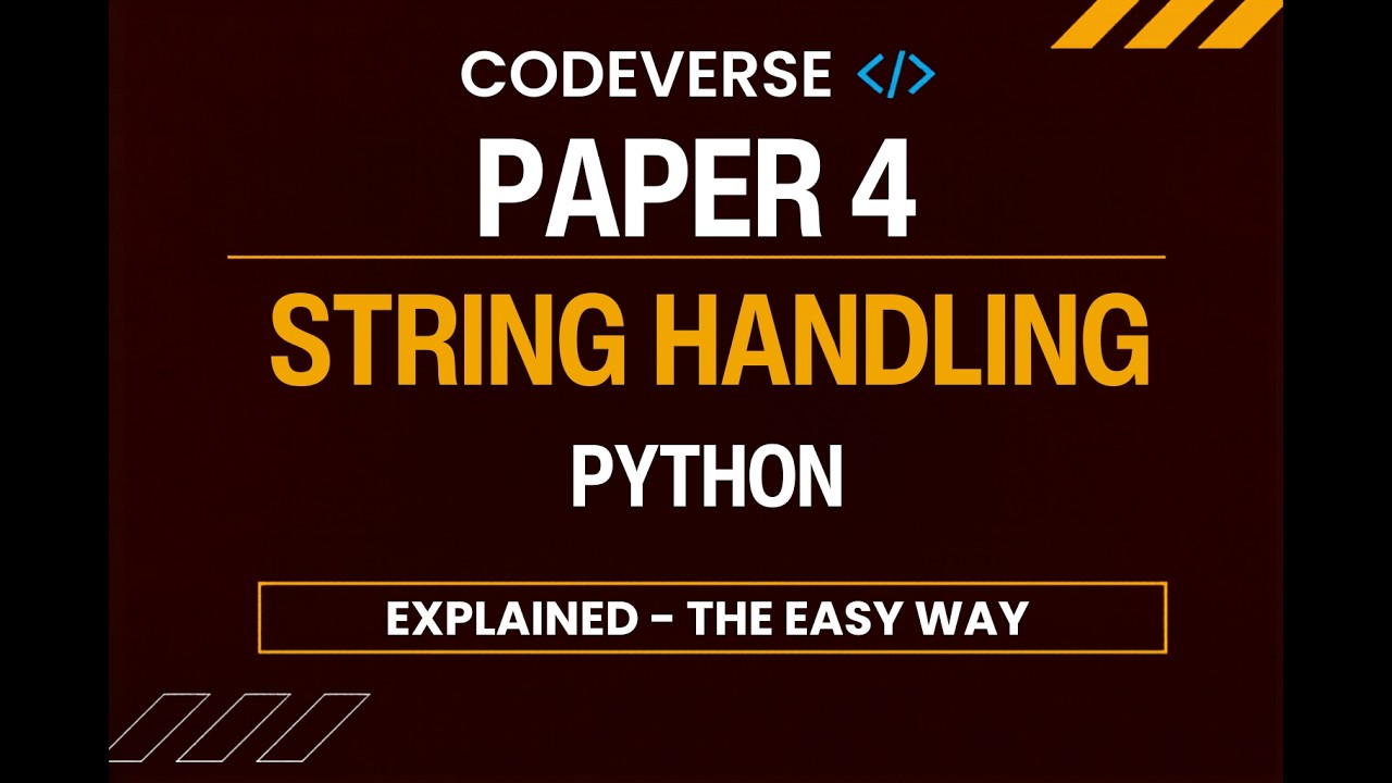 String Handling in Python A2 Computer Science Essential Methods ...