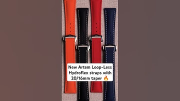 These are the new Artem Loop-Less Hydroflex straps with a 20/16mm taper #fratello #artem #ad #straps