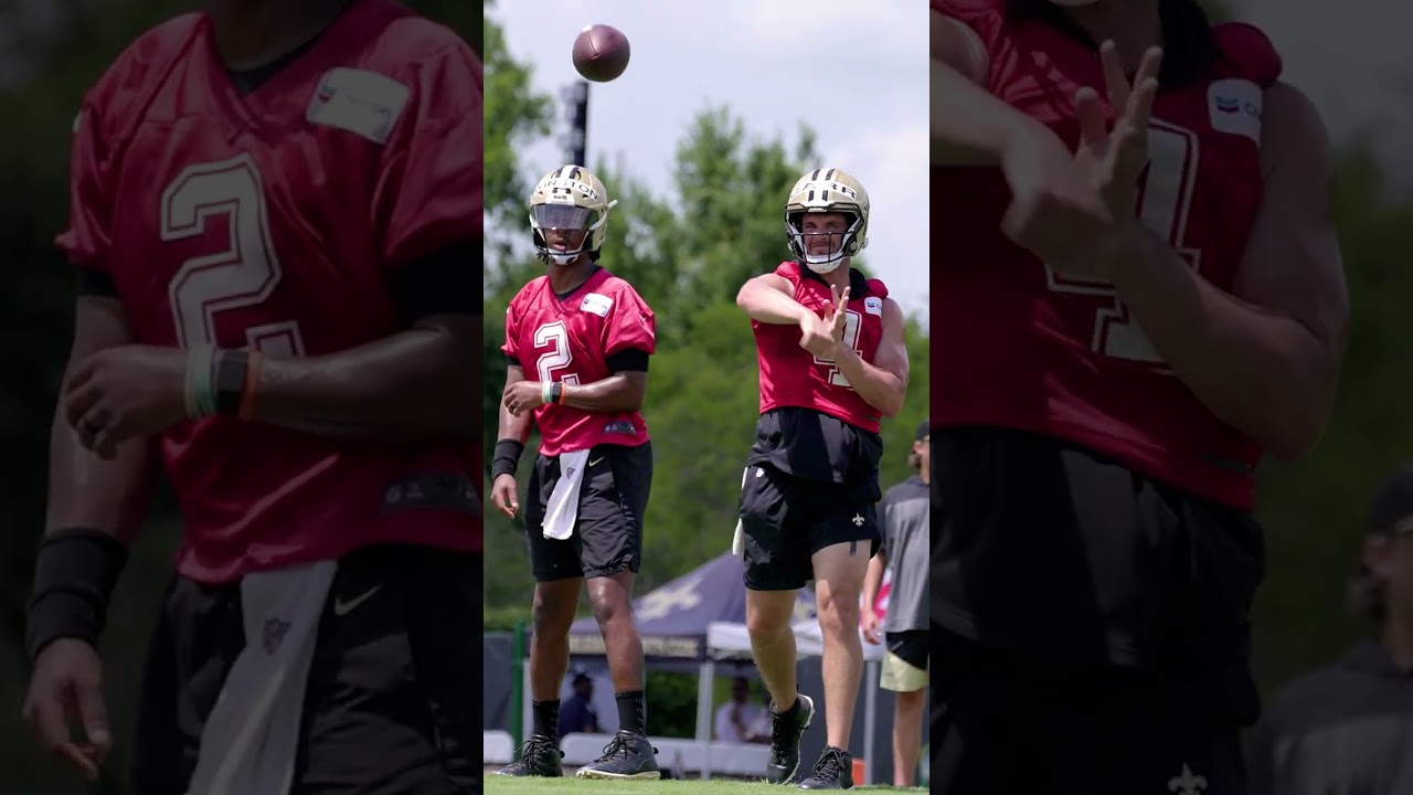 Derek Carr to Chris Olave at Saints Minicamp 2023 #shorts