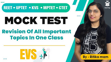 REET/ UPTET /KVS /MPTET/ CTET | MOCK TEST  Revision Of All Important Topics In One Class | EVS