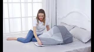 "Portable Multifunctional Crib with Mosquito Net for Baby Travel | Luxbabymag"