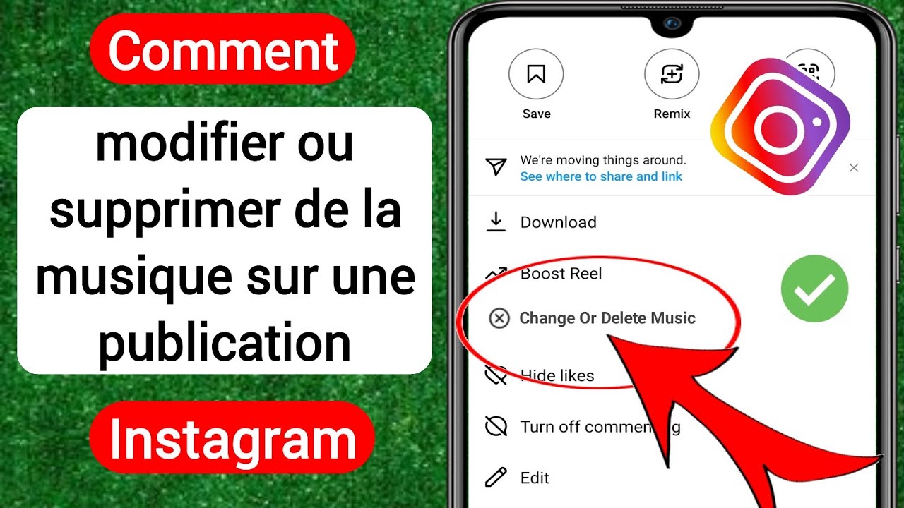 Comment modifier ou supprimer de la musique sur une publication