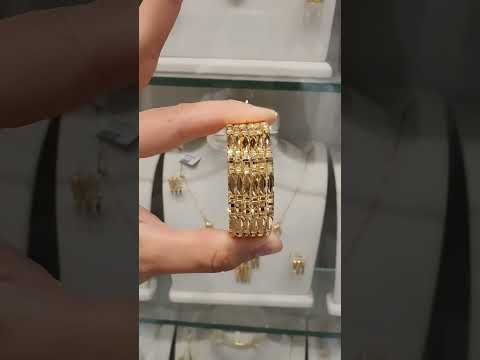 دقة الريم البراقة معاضد صب زينة و خزينة ذهب عيار ٢١