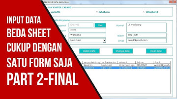 INPUT DATA KARYAWAN BEDA  SHEET | PART 2-FINAL | EXCEL & VBA TUTORIAL