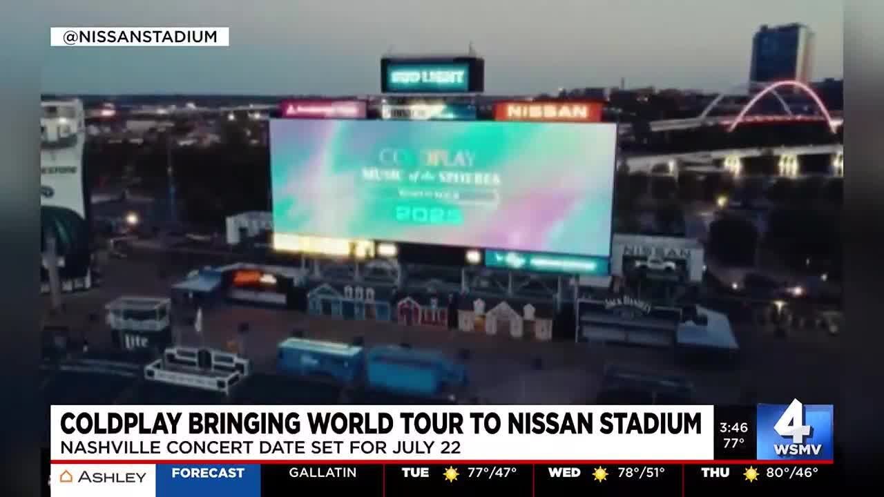 Coldplay bringing world tour to Nissan Stadium - YouTube