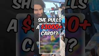 She pulls a rare $3000 Gengar! Chinese Exclusive Card #pokemon #pokemoncards #pokemontcg #gengar