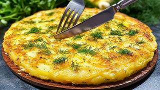 Mischen Sie einfach 3 Eier und Kartoffeln! Dieses Gericht wird jeden sofort beeindrucken!