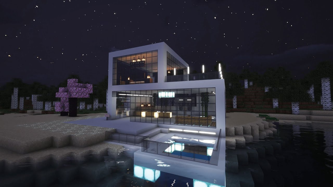 How to Build a FUTURISTIC City in Minecraft – Easy Modern House ...