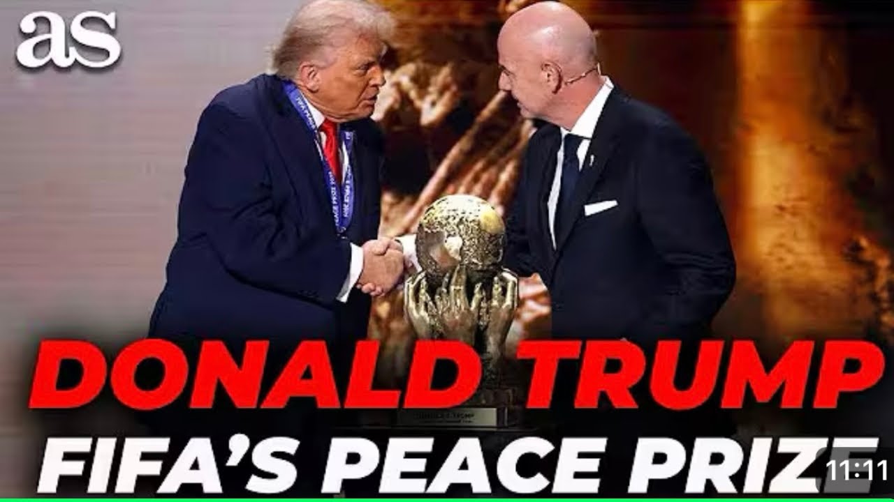 donald trump received fifa peace prize 🏆 ab tera kya hoga modi 😛