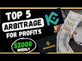 Top 5 crypto arbitrage that can make you 2000 weekly earn 50 every hour trading usdt on exchanges