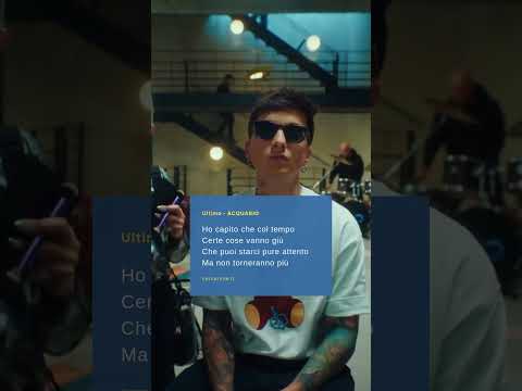 Video Ultimo - ACQUARIO #cercarime #canzoniitaliane #musicaitaliana