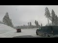 freeway closed due to snow storm 80 soda springs ca ❄️🥶