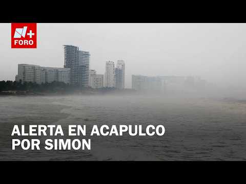 Tormenta Tropical Simon eleva el oleaje en Acapulco