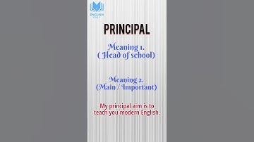 Principal vs Principle 🤔 - #shorts #confusing