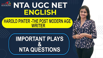 HAROLD PINTER | The Post Modern Age Writer | Important Plays & NTA Questions | NTA UGC NET English