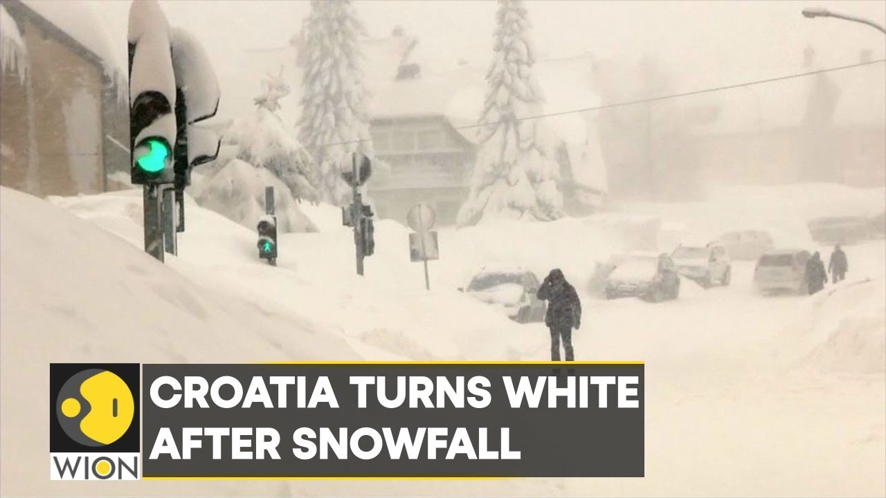 WION Climate Tracker: Heavy snowfall causes disruption in Croatia, weather services issues warning