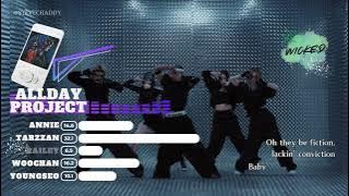ALLDAY PROJECT - WICKED Line Distribution with Lyrics