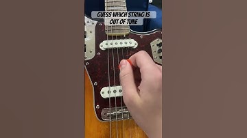 Guess which string is out of tune #fenderjaguar #electricguitar #guitarstrings