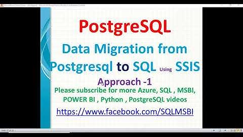 Data Migration from Postgresql to SQL using SSIS | Postgresql Data Migration | SQL Data Migration