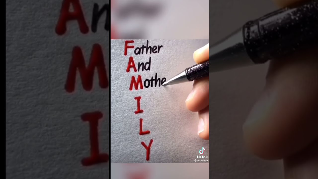 The Meaning Of Letters Word Family