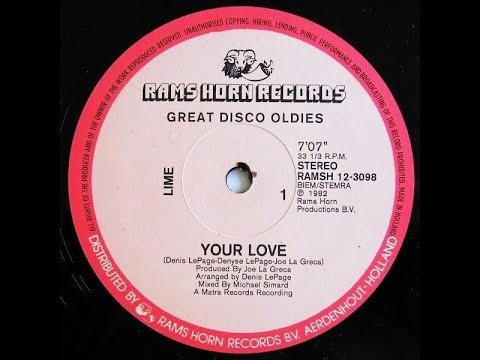 Lime-Your Love & You're My Magician (12" VERSIONS)