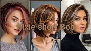 Most stylish pixie short Bob haircut ✂️ highlights ideas 2026