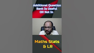 Additional Question Bank Is Useful Or Not | CA Foundation Maths Stats & LR #shorts