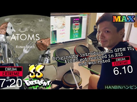 GITADORA【ギタドラ】ATOMS (DrumMania Extreme) SS EXCELLENT!!!