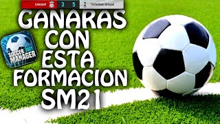 COMO GANAR PARTIDOS CON UNA FORMACION 4-3-3 EN SOCCER MANAGER 2021 screenshot 1
